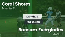 Matchup: Coral Shores vs. Ransom Everglades  2020