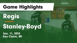 Regis  vs Stanley-Boyd  Game Highlights - Jan. 11, 2024