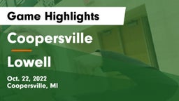 Coopersville  vs Lowell  Game Highlights - Oct. 22, 2022