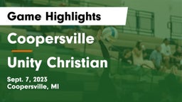 Coopersville  vs Unity Christian  Game Highlights - Sept. 7, 2023