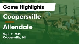 Coopersville  vs Allendale  Game Highlights - Sept. 7, 2023