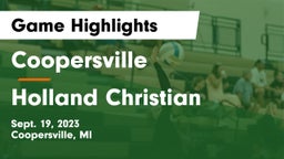 Coopersville  vs Holland Christian Game Highlights - Sept. 19, 2023
