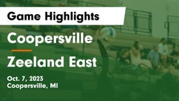 Coopersville  vs Zeeland East  Game Highlights - Oct. 7, 2023