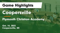 Coopersville  vs Plymouth Christian Academy  Game Highlights - Oct. 14, 2023