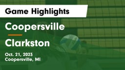 Coopersville  vs Clarkston  Game Highlights - Oct. 21, 2023