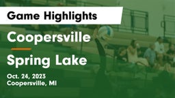 Coopersville  vs Spring Lake  Game Highlights - Oct. 24, 2023