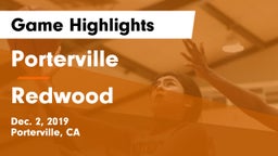 Porterville  vs Redwood  Game Highlights - Dec. 2, 2019