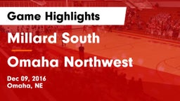 Millard South  vs Omaha Northwest  Game Highlights - Dec 09, 2016