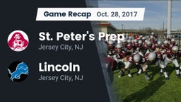 Recap: St. Peter's Prep  vs. Lincoln  2017
