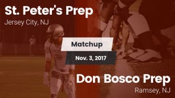 Matchup: St. Peter's Prep vs. Don Bosco Prep  2017