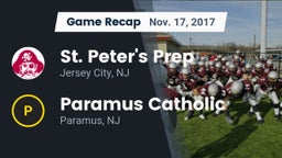 Recap: St. Peter's Prep  vs. Paramus Catholic  2017