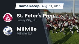 Recap: St. Peter's Prep  vs. Millville  2018
