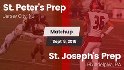 Matchup: St. Peter's Prep vs. St. Joseph's Prep  2018