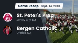 Recap: St. Peter's Prep  vs. Bergen Catholic  2018