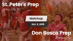 Matchup: St. Peter's Prep vs. Don Bosco Prep  2018