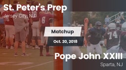 Matchup: St. Peter's Prep vs. Pope John XXIII  2018
