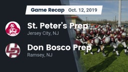 Recap: St. Peter's Prep  vs. Don Bosco Prep  2019