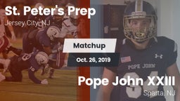 Matchup: St. Peter's Prep vs. Pope John XXIII  2019