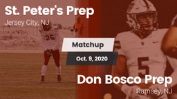 Matchup: St. Peter's Prep vs. Don Bosco Prep  2020