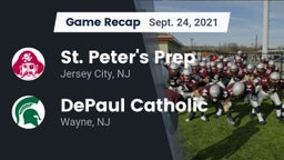 Recap: St. Peter's Prep  vs. DePaul Catholic  2021