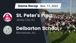 Recap: St. Peter's Prep  vs. Delbarton School 2022