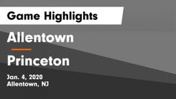 Allentown  vs Princeton  Game Highlights - Jan. 4, 2020