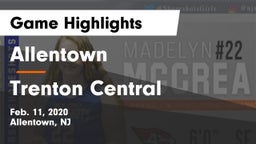 Allentown  vs Trenton Central  Game Highlights - Feb. 11, 2020