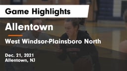 Allentown  vs West Windsor-Plainsboro North  Game Highlights - Dec. 21, 2021