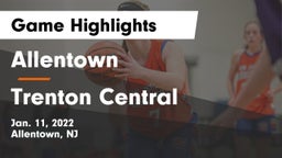 Allentown  vs Trenton Central  Game Highlights - Jan. 11, 2022