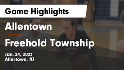 Allentown  vs Freehold Township  Game Highlights - Jan. 24, 2022