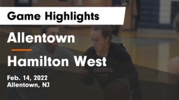 Allentown  vs Hamilton West Game Highlights - Feb. 14, 2022