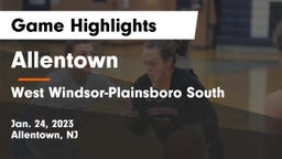 Allentown  vs West Windsor-Plainsboro South  Game Highlights - Jan. 24, 2023