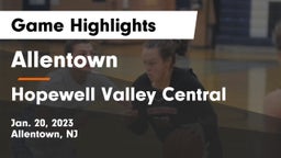 Allentown  vs Hopewell Valley Central  Game Highlights - Jan. 20, 2023
