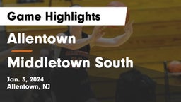 Allentown  vs Middletown South  Game Highlights - Jan. 3, 2024