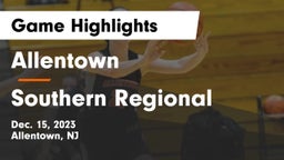 Allentown  vs Southern Regional  Game Highlights - Dec. 15, 2023
