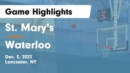 St. Mary's  vs Waterloo  Game Highlights - Dec. 3, 2022