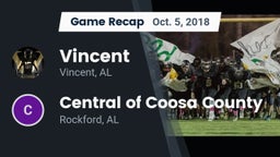 Recap: Vincent  vs. Central of Coosa County  2018