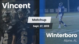 Matchup: Vincent vs. Winterboro  2019