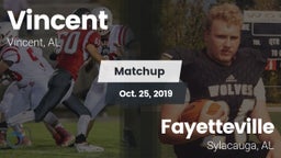 Matchup: Vincent vs. Fayetteville  2019