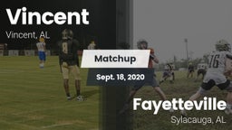 Matchup: Vincent vs. Fayetteville  2020