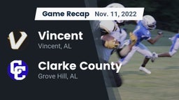 Recap: Vincent  vs. Clarke County  2022