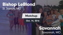 Matchup: Bishop LeBlond vs. Savannah  2016