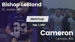 Matchup: Bishop LeBlond vs. Cameron  2017