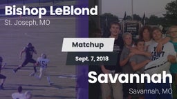 Matchup: Bishop LeBlond vs. Savannah  2018