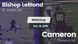 Matchup: Bishop LeBlond vs. Cameron  2018