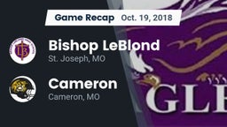 Recap: Bishop LeBlond  vs. Cameron  2018