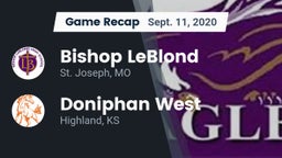 Recap: Bishop LeBlond  vs. Doniphan West  2020