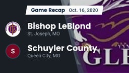 Recap: Bishop LeBlond  vs. Schuyler County 2020