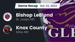 Recap: Bishop LeBlond  vs. Knox County  2022