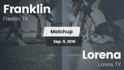 Matchup: Franklin vs. Lorena  2016